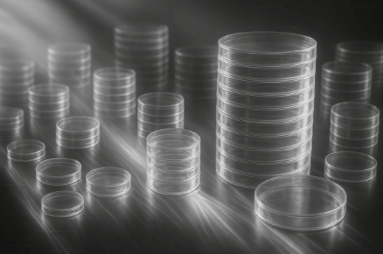 various puck stacks with light rays-better